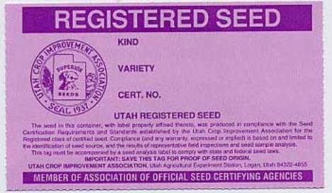 Registered Seed