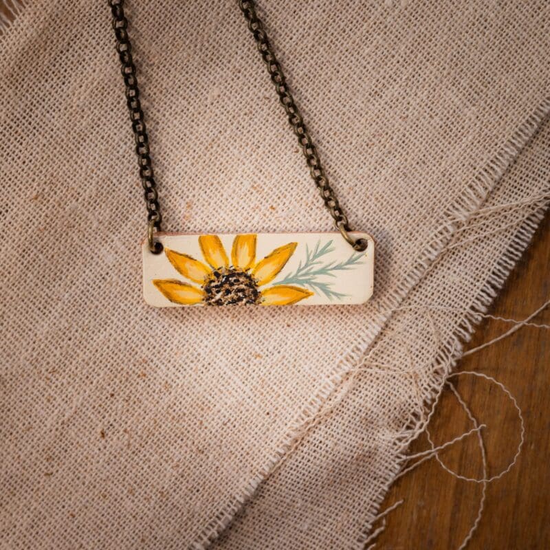 Sunflower Bar Necklace