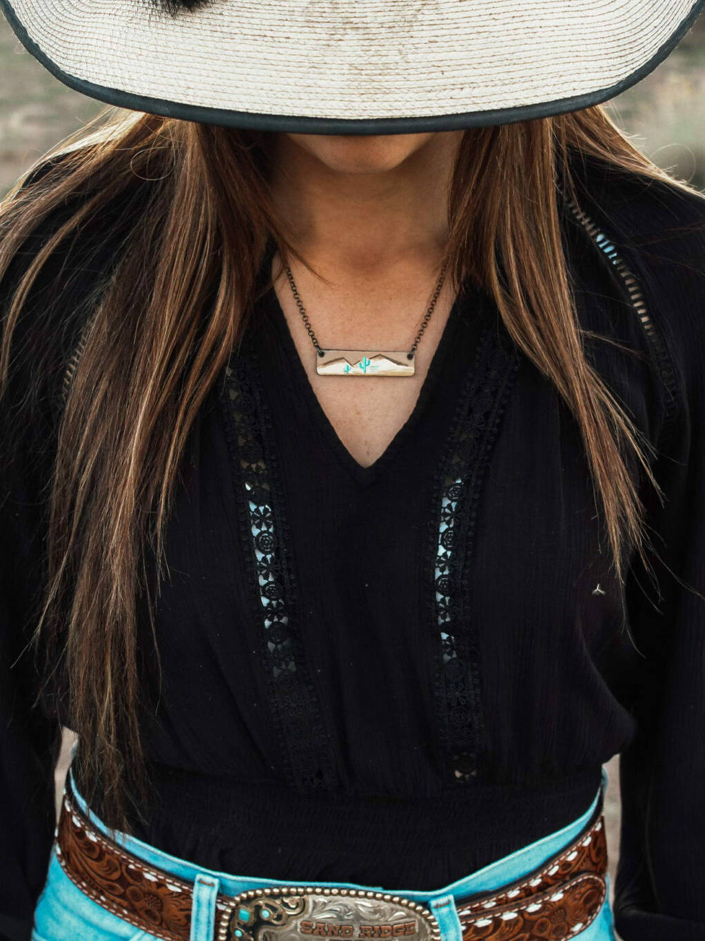 Leather Bar Necklace